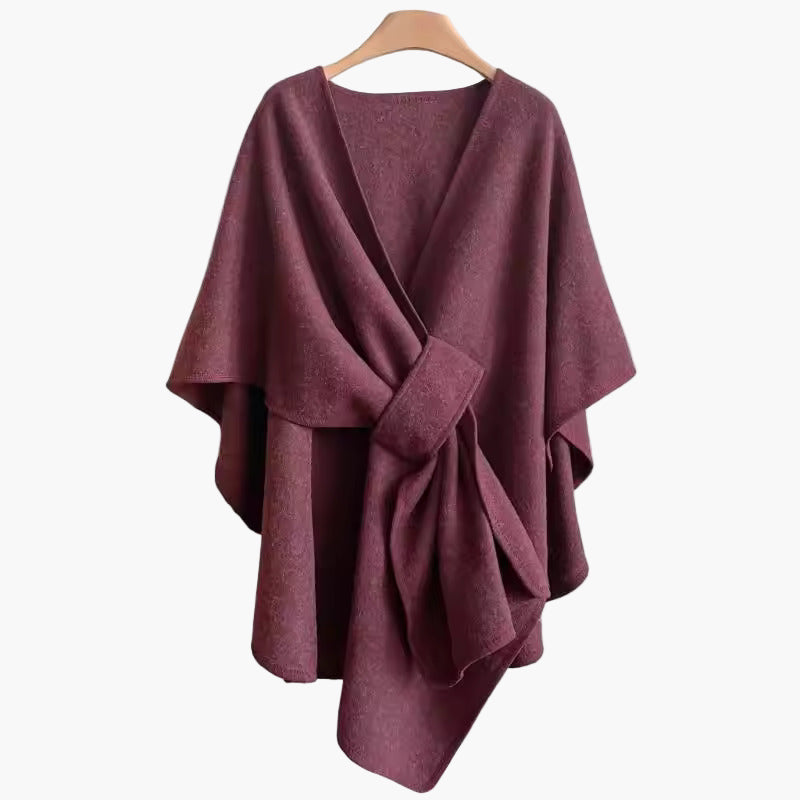 Damen Poncho-Schal mit Schlaufe – Eleganter Überwurf für Alltag & Büro