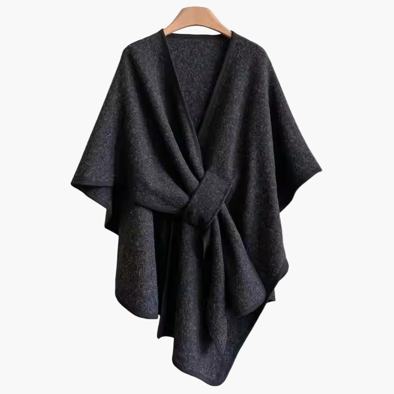 Damen Poncho-Schal mit Schlaufe – Eleganter Überwurf für Alltag & Büro