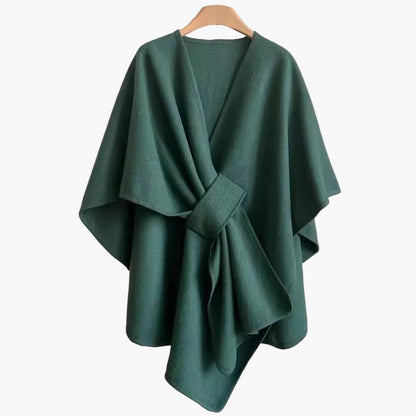 Damen Poncho-Schal mit Schlaufe – Eleganter Überwurf für Alltag & Büro