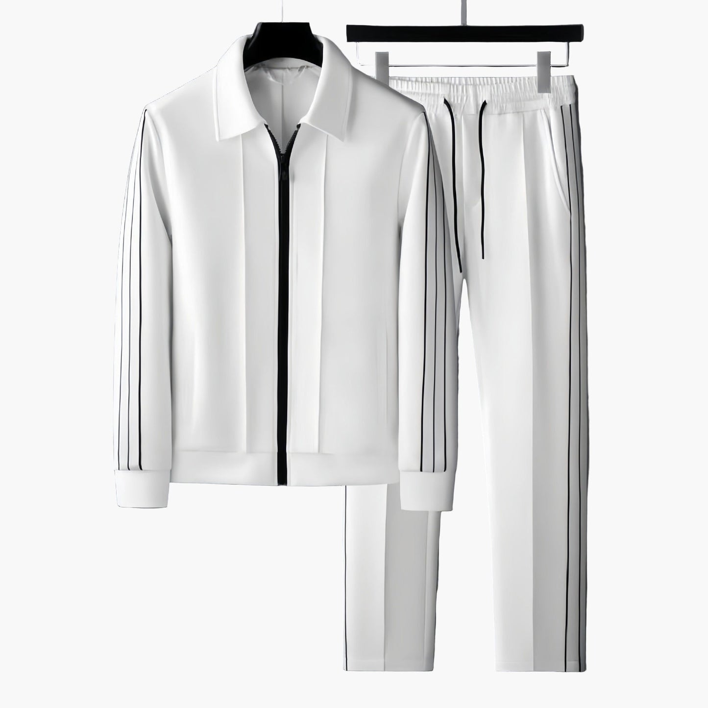 Herren Trainingsanzug Modern Sportlich Zweiteilig Freizeit & Fitness