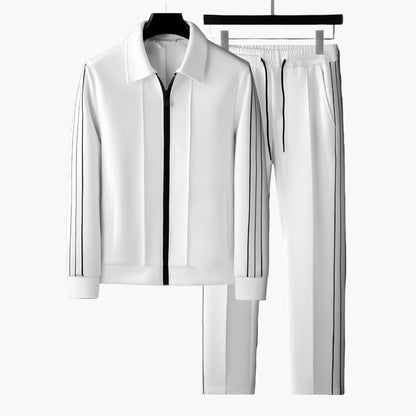 Herren Trainingsanzug Modern Sportlich Zweiteilig Freizeit & Fitness