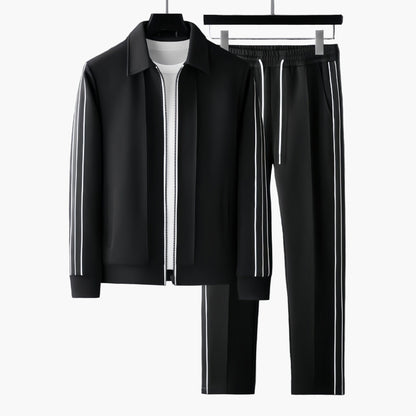 Herren Trainingsanzug Modern Sportlich Zweiteilig Freizeit & Fitness