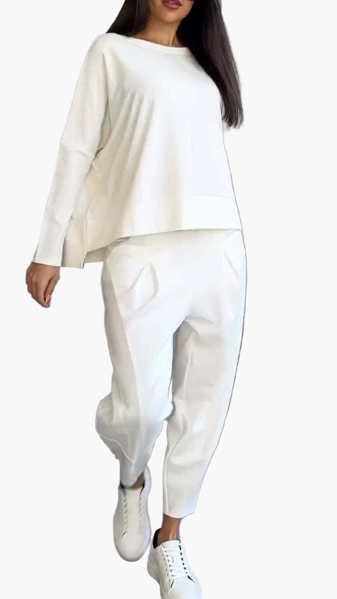 Damen Zweiteiliges Cozy Freizeitset – Bequemer Loungewear-Anzug für Alltag & Entspannung