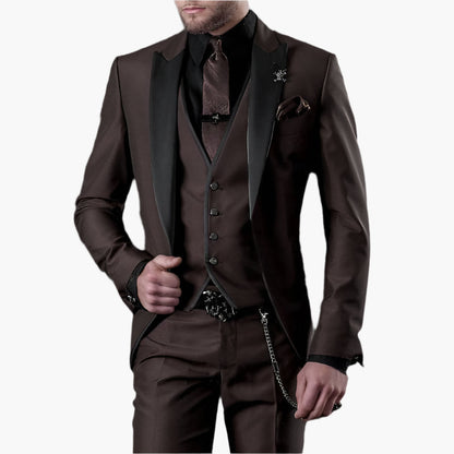 Herren 3-teiliges Anzug-Set – Eleganter Business & Hochzeitsanzug im modernen Stil