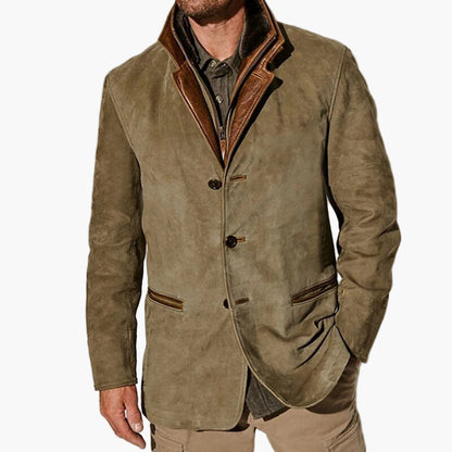 Herren Sakko Vintage Stil – Klassische Freizeitjacke für Herbst und Winter