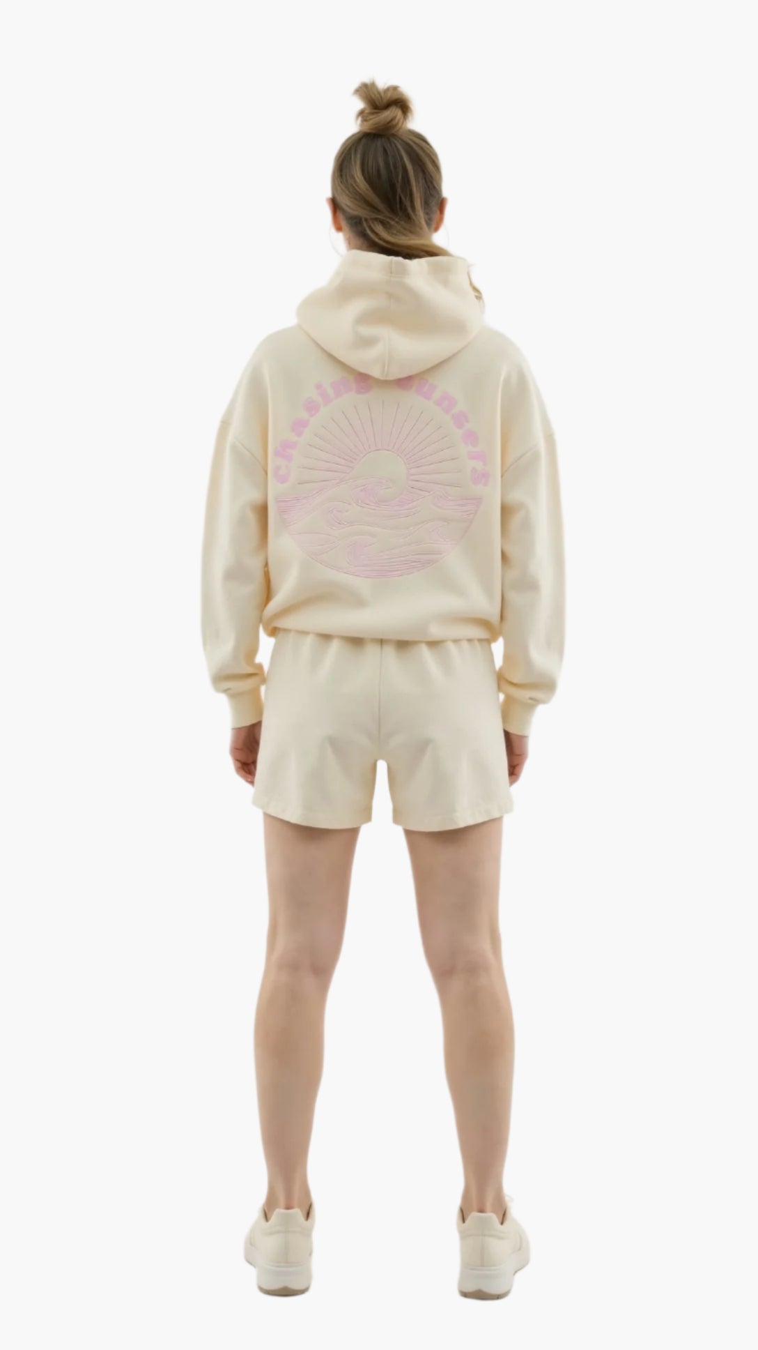 Damen Oversized Kapuzenpullover mit tropischen Stickereien – Lässiger Streetstyle Hoodie für Alltag und Freizeit