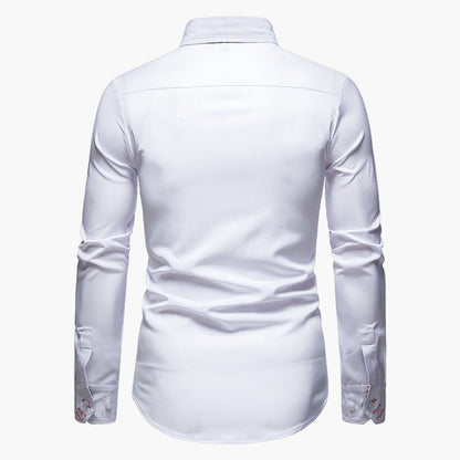 Herren Modernes Langarmhemd mit Paisley-Details – Eleganter Business- und Freizeitstil