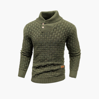 Herren Strickpullover mit Stehkragen – Stilvoller Herbstpullover für Freizeit & Büro