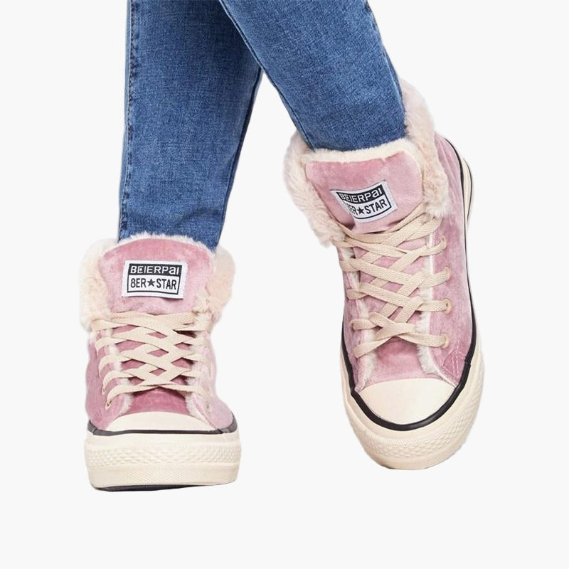 Damen Winter Sneaker High-Top Stil für maximalen Komfort und Wärme
