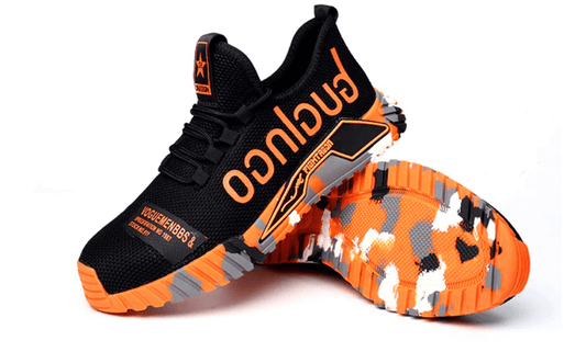 Herren Arbeitsschuhe Sicherheits Sneaker mit Stahlkappe – Atmungsaktive und Leichte Berufsschuhe für Baustelle & Outdoor