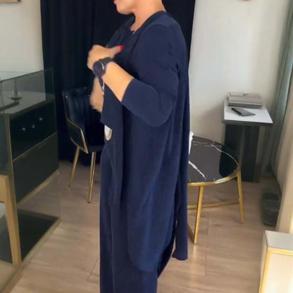 Damen 3-teiliges Business & Freizeit Set – Elegantes Outfit mit Blazer, Shirt & Hose für Büro und Alltag