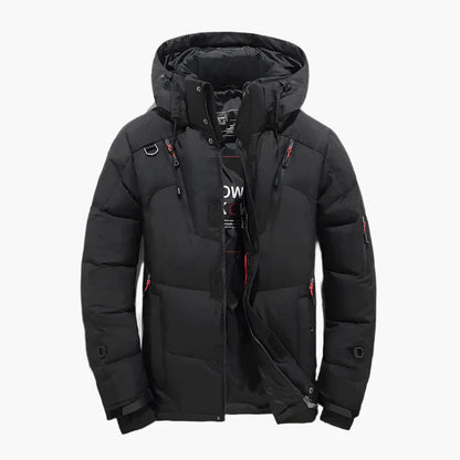 Herren Steppjacke Winter Outdoor Streetwear mit Kapuze – Skandinavisches Design