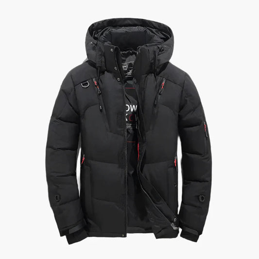 Herren Steppjacke Winter Outdoor Streetwear mit Kapuze – Skandinavisches Design