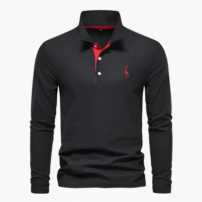 Herren Langarm Polo – Klassischer Stil für Alltag und Business