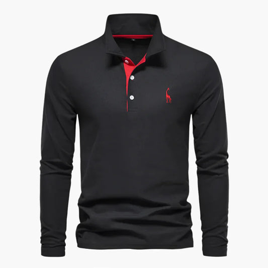 Herren Langarm Polo – Klassischer Stil für Alltag und Business