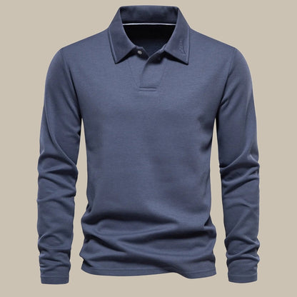 Nikolai - Elegantes Langarm-Poloshirt für Herren